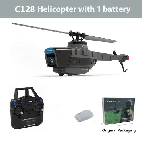 H¿¿Licopt¿¿Re Rc C128 2.4g",4 H¿¿Lices,Cam¿¿Ra 720p,Gyroscope ¿¿Lectronique 6 Axes,Pression D'air Pour La Hauteur,"Vs Drone Rc C127 C186 - Type C128 1b Original Box