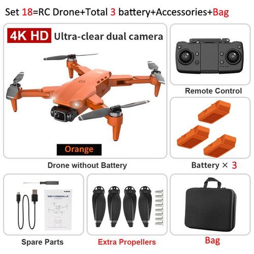 Circzrc-Drone L900 Pro Avec Cam¿¿Ra 4k Pour Touristes",Moteur Sans Balais,5g,Wifi,Fpv,Gps,Quadrirotor,1.2km,25min,H¿¿Licopt¿¿Re Rc Pour Enfants,"Jouets - Type Set18
