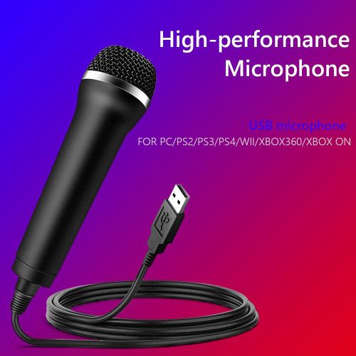 Microphone Karaoké Filaire Usb Universel, Pour Ps 4, Switch, Ps4, Wii, Xbox, Pc