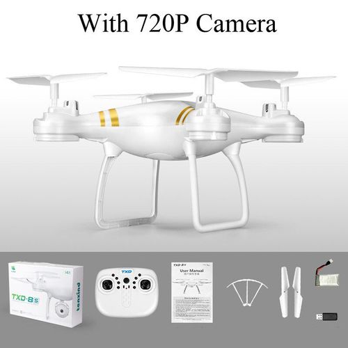 Drone Haute Dur¿¿E Ky101 Elf Set",Photographie A¿¿Rienne Haute D¿¿Finition 4k,Avion ¿¿ Quatre Axes,Jouet,"Avion T¿¿L¿¿Command¿¿ - Type White 720p Camera