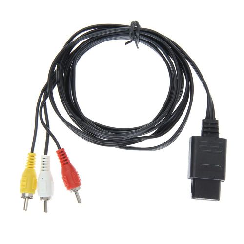 Câble de haute qualité 180cm 6FT AV TV RCA, pour cube de jeu/pour SNES GameCube/pour Nintendo pour N64 64, prix de gros