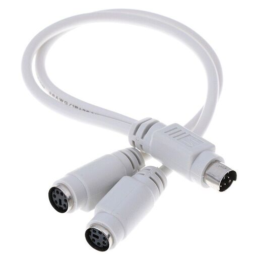 Adaptateur Mini-DIN 6 Broches (PS/2) Vers USB - Uxcell - Couleur Vert - Neuf