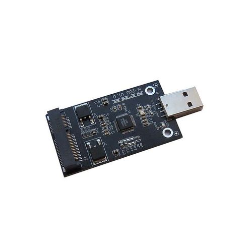 Carte adaptateur Mini USB 2.0 vers MSATA SSD vers USB 2.0, 1 pièce