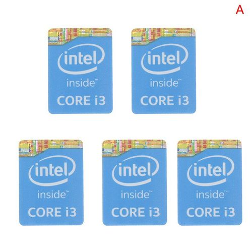 Étiquettes autocollantes pour décoration de Notebook, 5 pièces, Intel Core I3/I5/I7, 4e génération