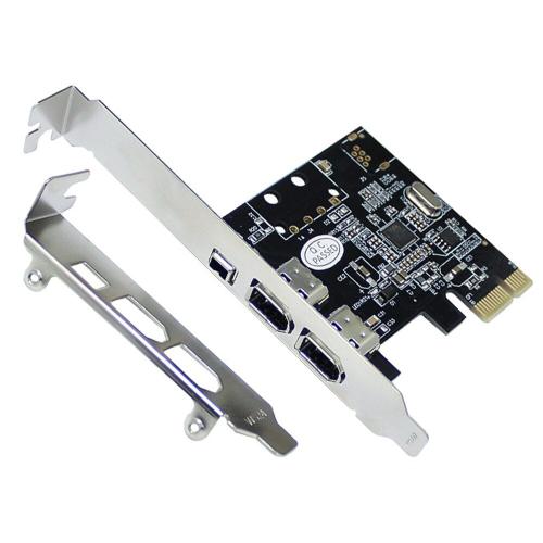 carte d'acquisition vidéo PCI-E 1X à 16X 1394 DV, adaptateur Firewire 6 broches à 4 broches, 3 ports, accessoires pour ordinateur de bureau