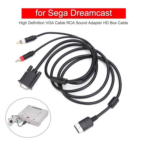 câble VGA haute définition RCA, adaptateur de son, boîte HD, pour Console de jeux vidéo Sega Dreamcast, accessoires PAL NTSC