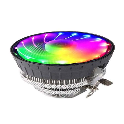 Ventilateur de refroidissement pour processeur Intel LGA AMD 1800, 3 broches, 1150 RPM, silencieux, lumière RGB, système de refroidissement pour ordinateur