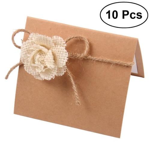 10pcs mariage Kit de carte d'invitation avec joints d'enveloppes d