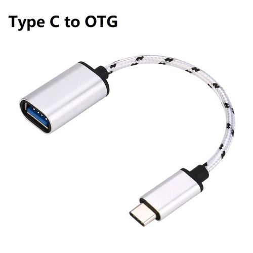 Câble adaptateur micro USB type-c mâle vers USB 3.0 A femelle OTG, cordon de données pour téléphones portables, 18cm