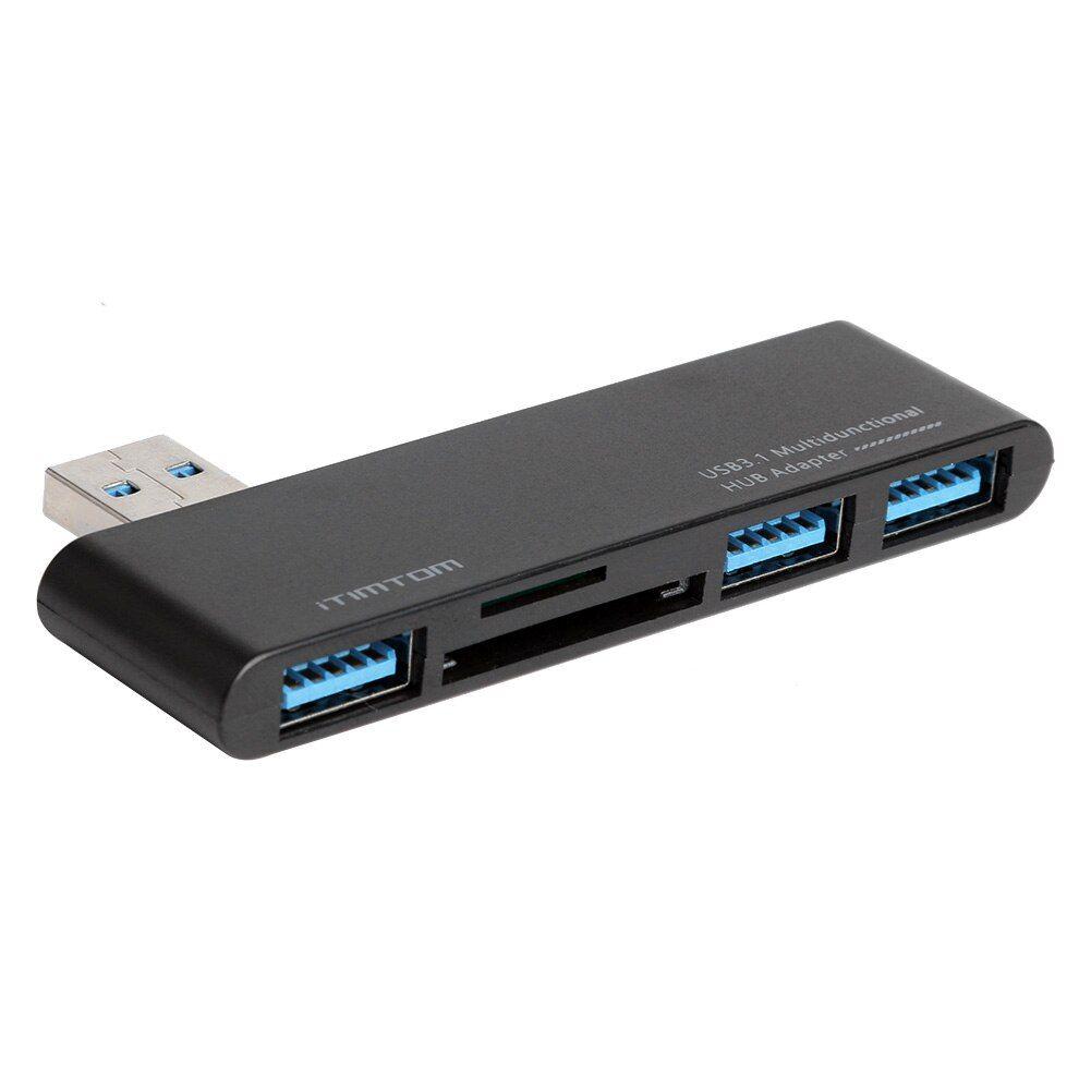 Generic Multi USB Répartiteur 3 ports USB + lecteur de carte SD & TF,  adaptateur pour PC à prix pas cher