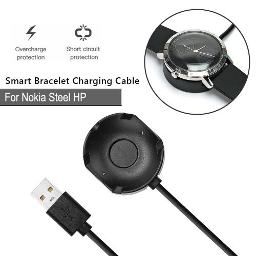 Câble de chargement USB avec Base en Silicone, adaptateur de charge pour montre connectée Nokia Steel HR