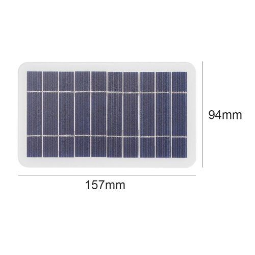 Panneau Solaire Portable Usb 5v 2w 400ma, Sortie De Panneau Solaire, Chargeur De Téléphone Portable Pour Voyage En Plein Air