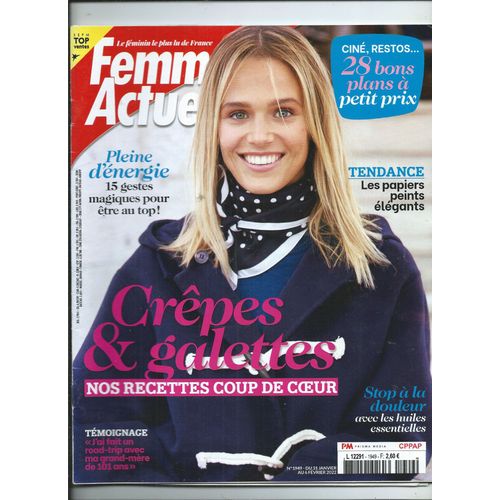 Femme Actuelle 31/01/2022 Nadia Roz, Anne Sila, Michel Bussi, Eliette Abécassis