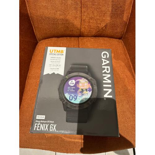 Montre GPS connectée Garmin Fenix 6x pro Solar UTMB –