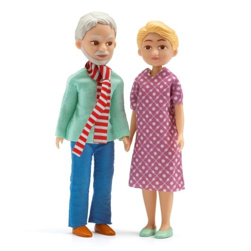 Figurines Les Grands Parents Pour Maison De Poupée