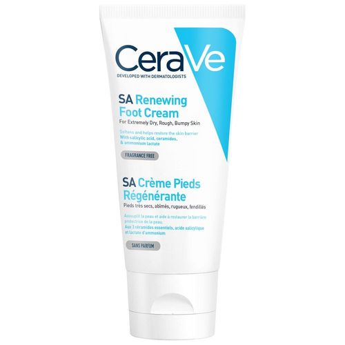 Crème Pieds Régénérante Sa - Cerave - Pour Les Pieds Très Secs Et Abîmés 