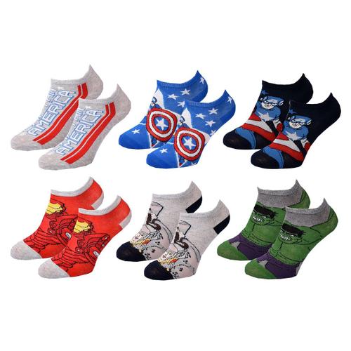 Chaussettes Pack Garçon Avengers Pack De 6 Paires Sneaker 2487