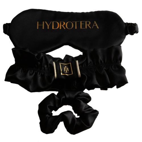 Pack Relaxation Noir - Hydrotera - Set De 3 Accessoires, Cheveux Et Visage 