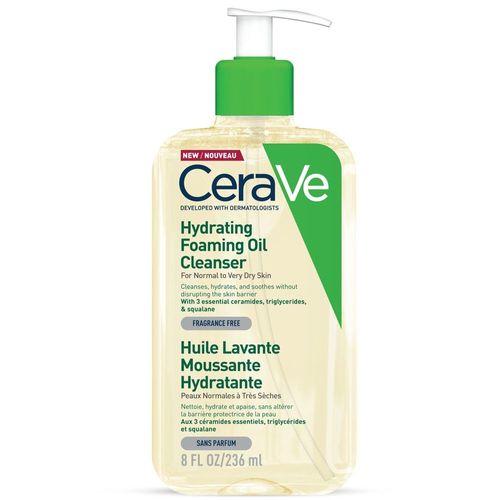 Huile Lavante - Cerave - Huile Lavante Moussante Hydratante 236 Ml Pour Les Peaux Normales À Très Sèches 