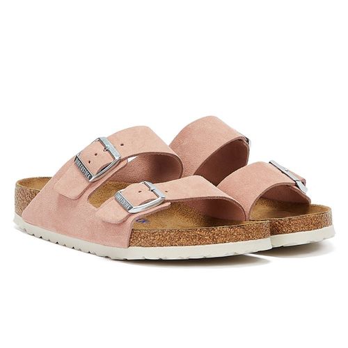 Birkenstock Arizona Suede Sandales Roses Pour