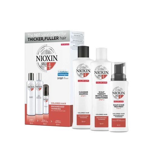 Nioxin Trial Kit System 4 - Nioxin - Soin Épaississant Complet Pour Cheveux Très Fins Et Colorés 