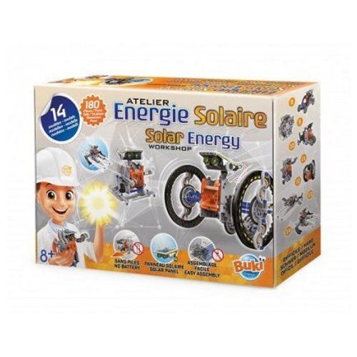 Atelier Energie Solaire 14 Modeles En 1 (Vehicules) - 180 Pieces - Jeu Science Et Construction - Enfant 8 Ans Et Plus - Carte Offerte