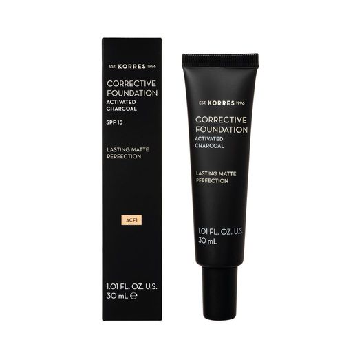 Fond De Teint Correcteur, Charbon Actifspf15, Teinte 1, 30ml - Korres - Fond De Teint 
