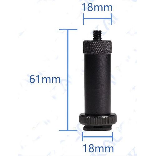 Micro-tige pour appareil photo",diamètre 18mm,longueur 2.4 "",avec trépied de 1/4"","fixation sur griffe