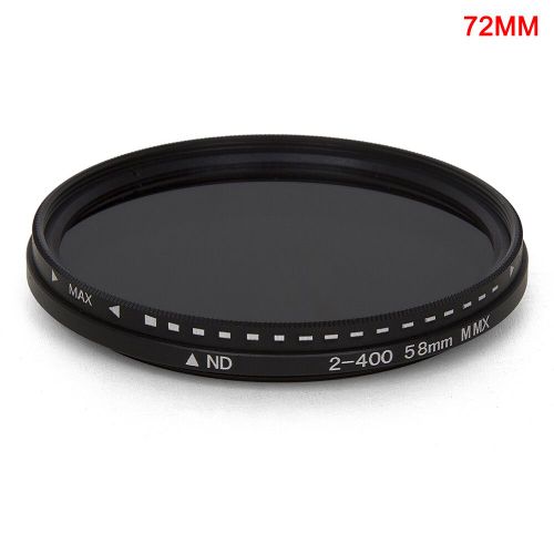 Variateur de filtre ND variable Fader pour objectif d'appareil photo","Nwiches réglables à densité al 400 melon volontaire pour la photographie - Type 72mm