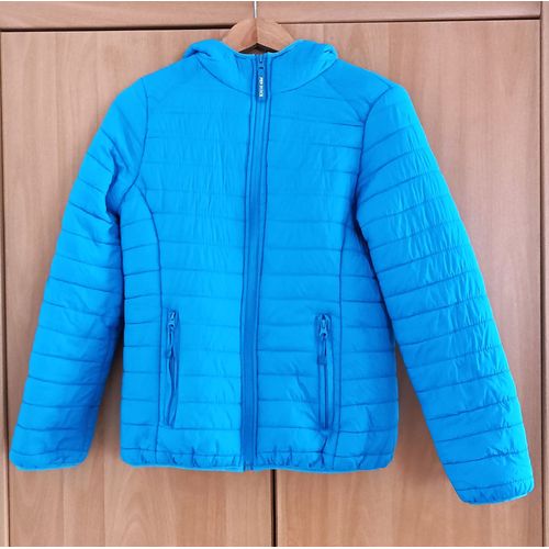 Doudoune Bleu A Capuche. Pen Duick. Taille S