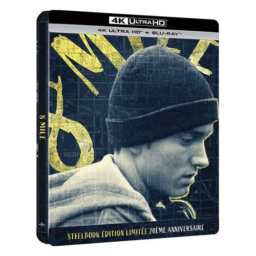 8 Mile - 4k Ultra Hd + Blu-Ray - Boîtier Steelbook Limité