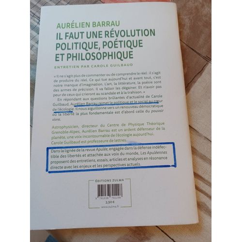 Il Faut Une Révolution Politique, Poétique Et Philosophique