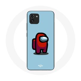 Coque Pour Samsung Galaxy A03 Among Us Jeu Vidéo Fond Bleu