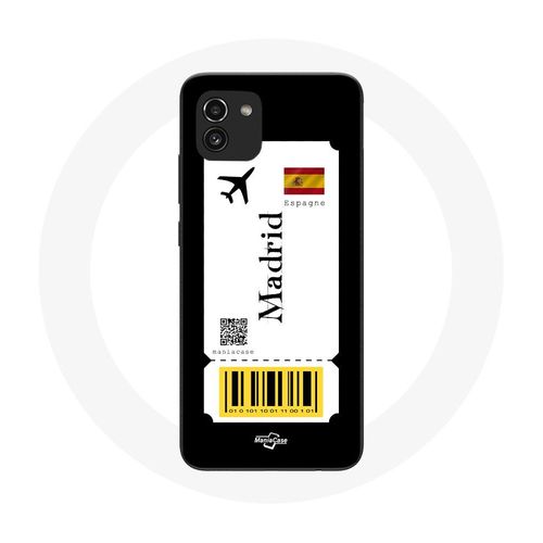 Coque Samsung Galaxy A03 Billet D'avion Madrid Espagne