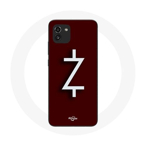 Coque Pour Samsung Galaxy A03 Ozark Saison 4 Logo Z Blanc Fond Rouge