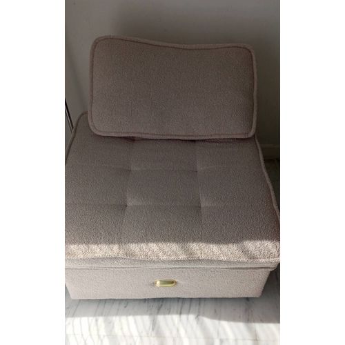 Vente Canapé Clic Clac Neuf Bouclé Beige Menzzo