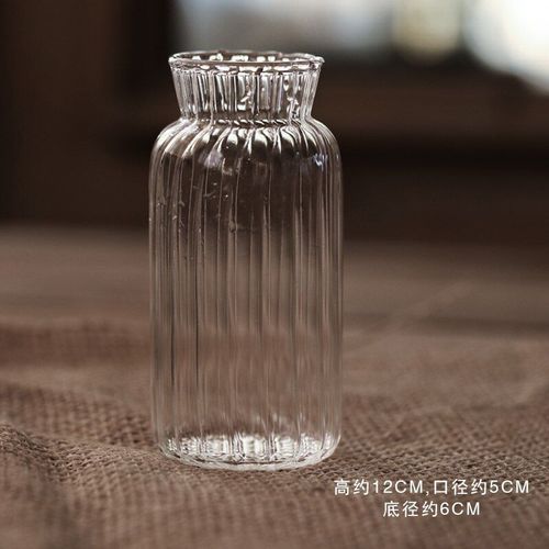 Violet - Mini Vase en verre champignon Style japonais, décoration hydroponique transparente pour Table à manger, petit Vase à fleurs Terrarium