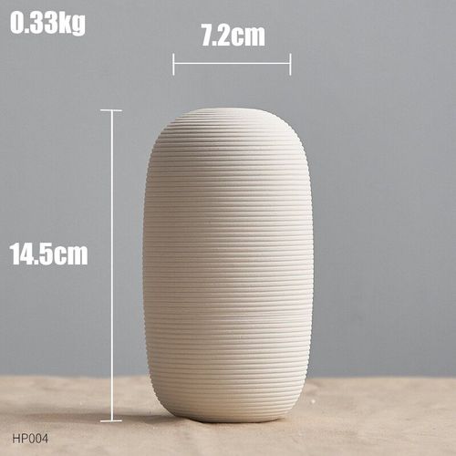 Hauteur 14.5 cm - Petits Vases Minimalistes en Céramique Décoration Nordique pour la Maison, Tablette Basse, Pot de Fleurs Séchées, pour Table à Manger