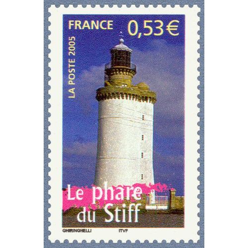France 2005, Tres Beau Timbre Neuf** Luxe Yvert 3822, Portraits De Régions N° 6 - La France À Voir, Ile D'ouessant - Le Phare Du Stiff.