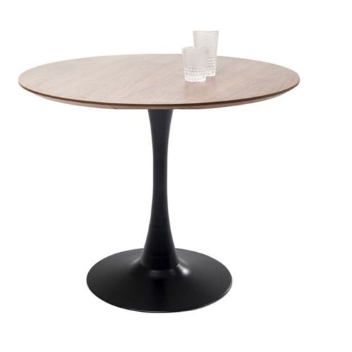 Table Schickeria 80cm Noyer Et Noire Kare Design