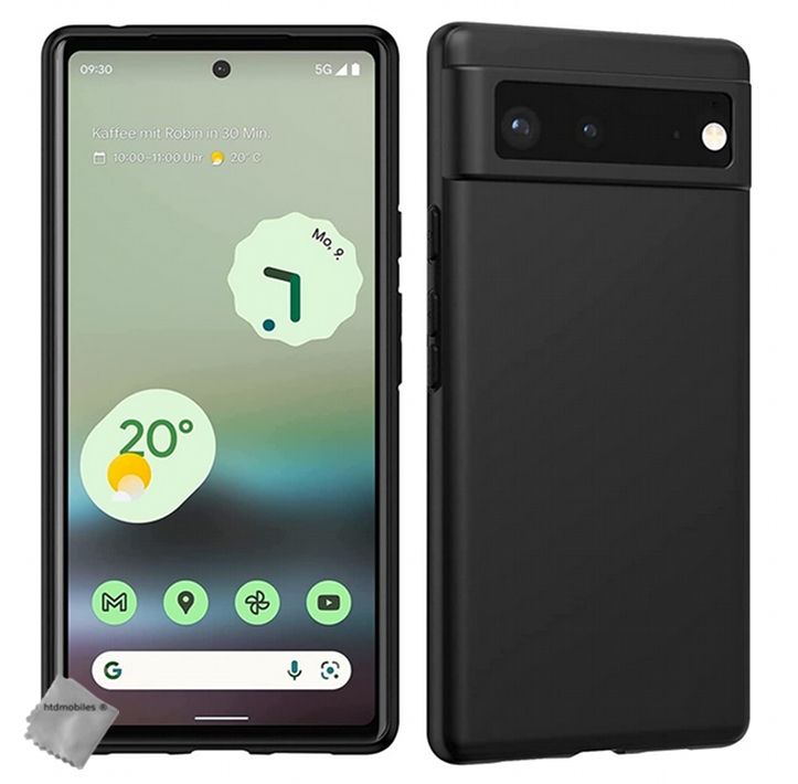 Coque Pour Google Pixel 7 5g - Housse Etui Silicone Gel Fine + Film Ecran - Noir