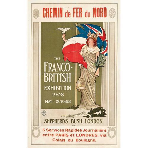 Affiche Chemin Fer Nord 1908