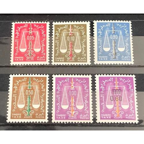 Lot De 6 Timbres Taxes Neufs* Algérie 1963 / 1968