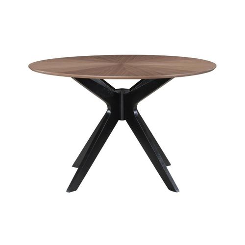 Table À Manger Design Ronde Noyer D120 Cm Dielli
