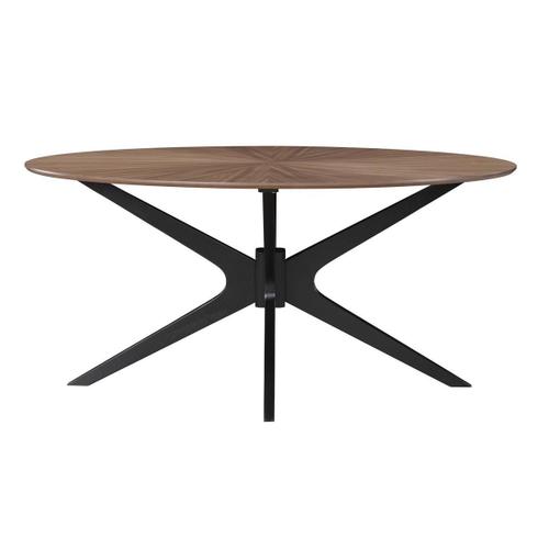 Table ? Manger Design Ovale Noyer L160 Cm Dielli