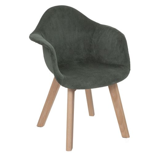 Chaise Pour Enfant Lena Avec Accoudoir - Vert Kaki