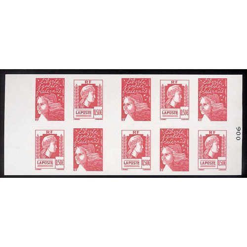 Carnet 10 Timbres Auto-Adhésifs 60e Anniversaire De La Marianne...