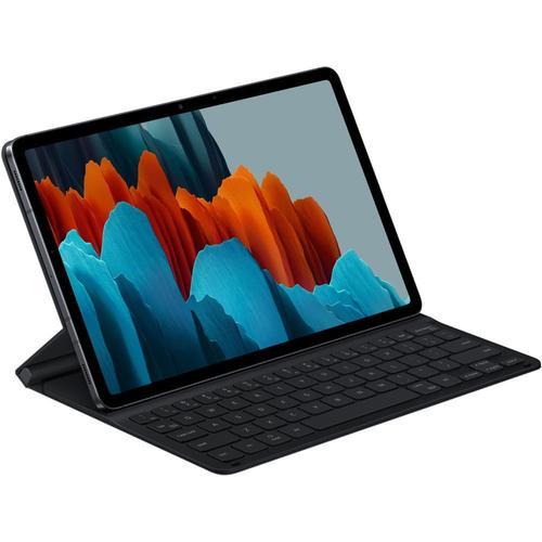 Samsung EF-DT630 - Clavier et étui (couverture de livre) - POGO pin - noir clavier, noir étui - pour Galaxy Tab S7