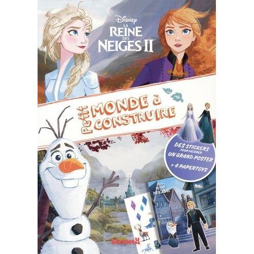 Disney La Reine Des Neiges Ii - Des Stickers Pour Décorer Un Grand Poster + 4 Papertoys