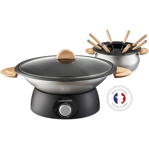 Lagrange Wok & Fondue Classic - Fondue / wok électrique - 900 Watt